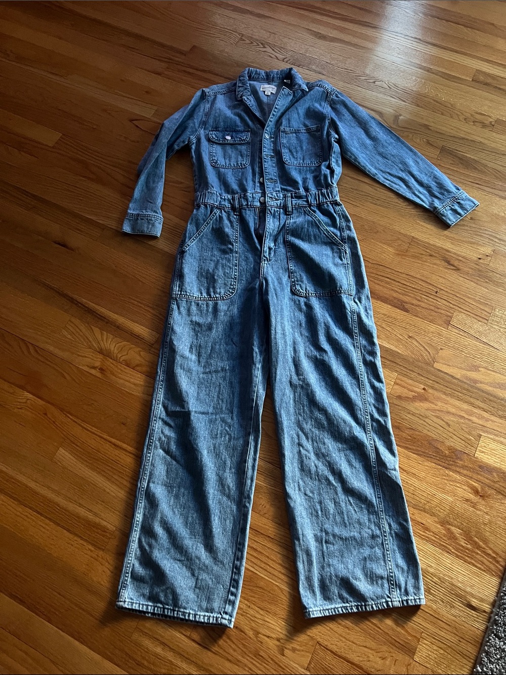 Universal Thread Light Blue Denim Overalls Jumpsuit